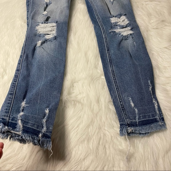 High Waisted Hollister Distressed Skinny Jeans - Picture 13 of 16